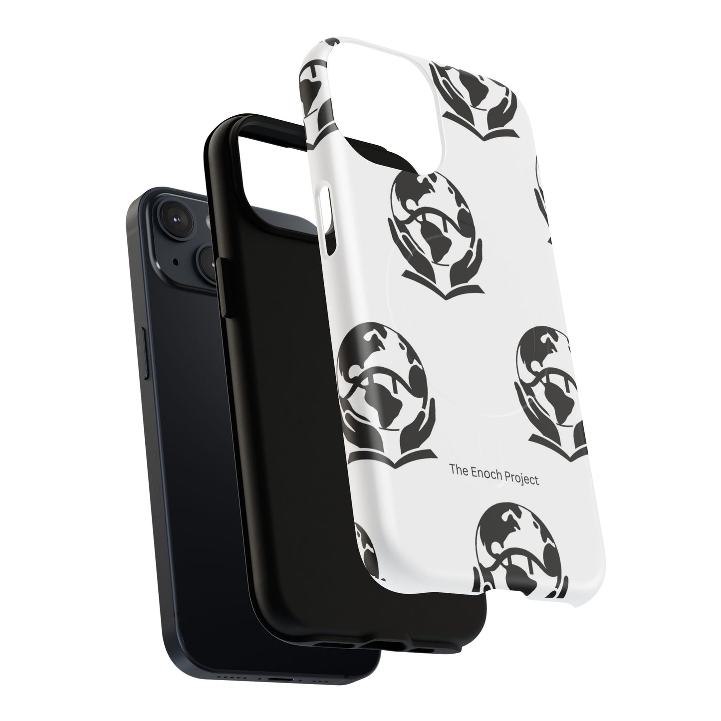 Tough Magnetic Phone Case — The Enoch Project Black Globe Logo