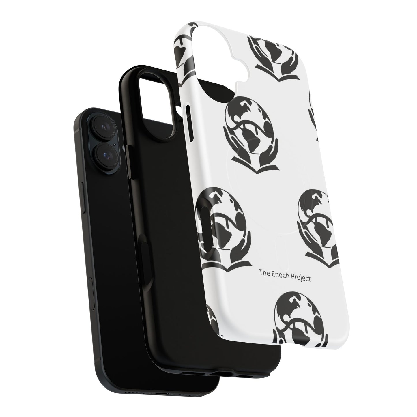 Tough Magnetic Phone Case — The Enoch Project Black Globe Logo