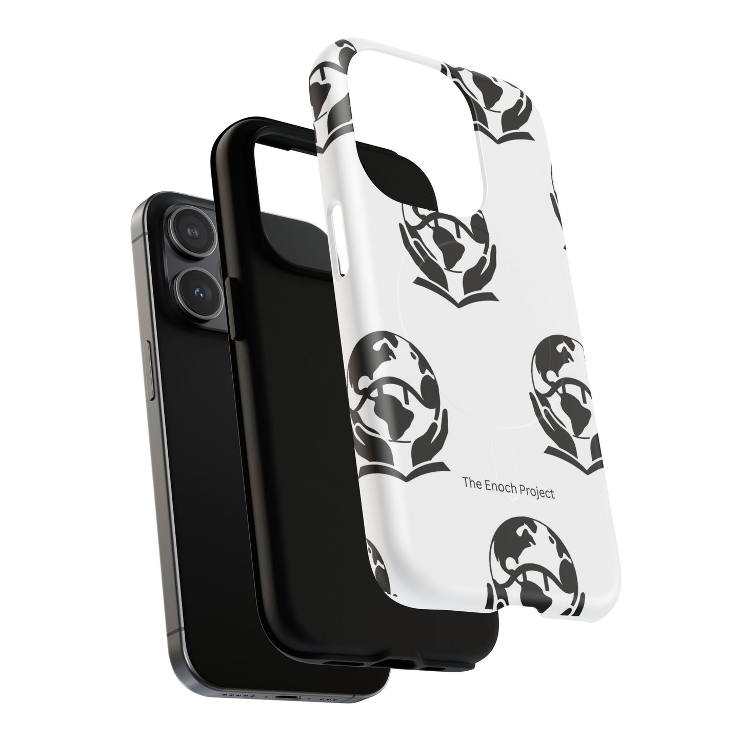 Tough Magnetic Phone Case — The Enoch Project Black Globe Logo