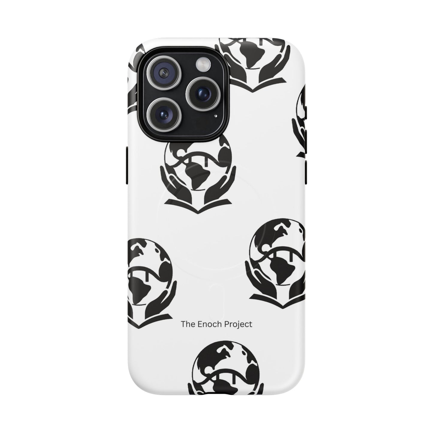 Tough Magnetic Phone Case — The Enoch Project Black Globe Logo