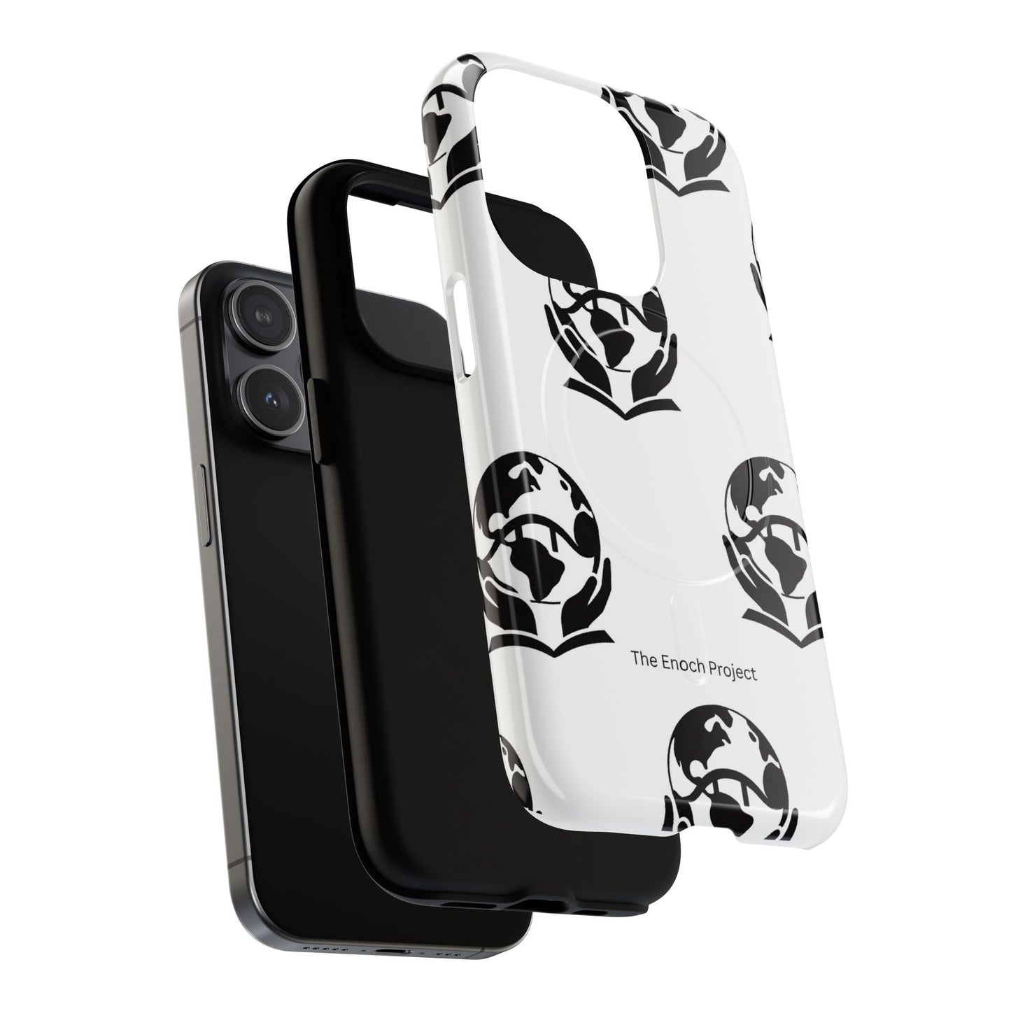 Tough Magnetic Phone Case — The Enoch Project Black Globe Logo