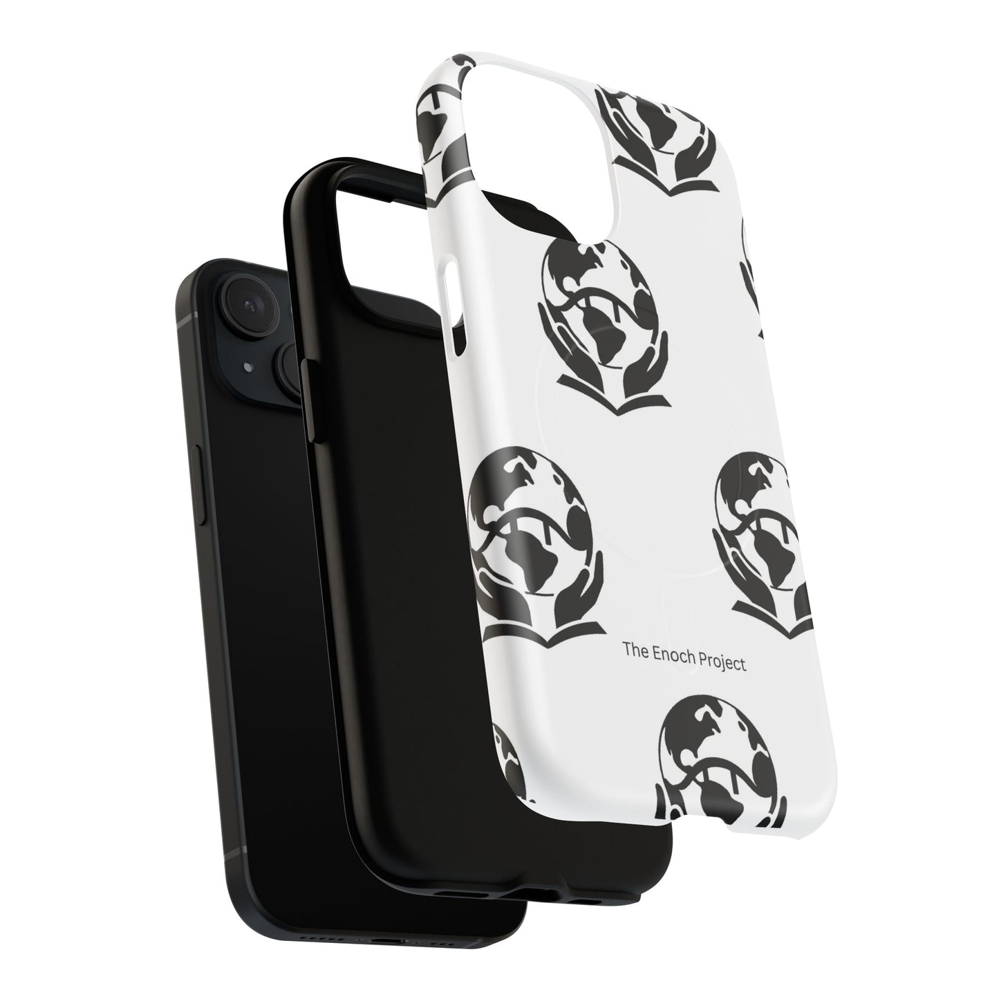 Tough Magnetic Phone Case — The Enoch Project Black Globe Logo