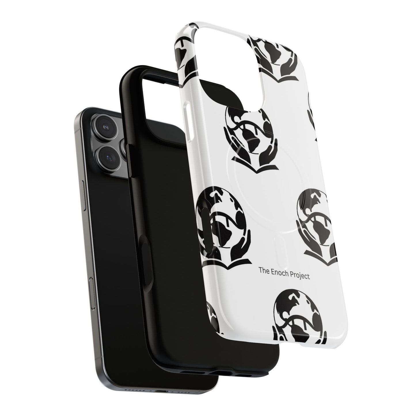 Tough Magnetic Phone Case — The Enoch Project Black Globe Logo