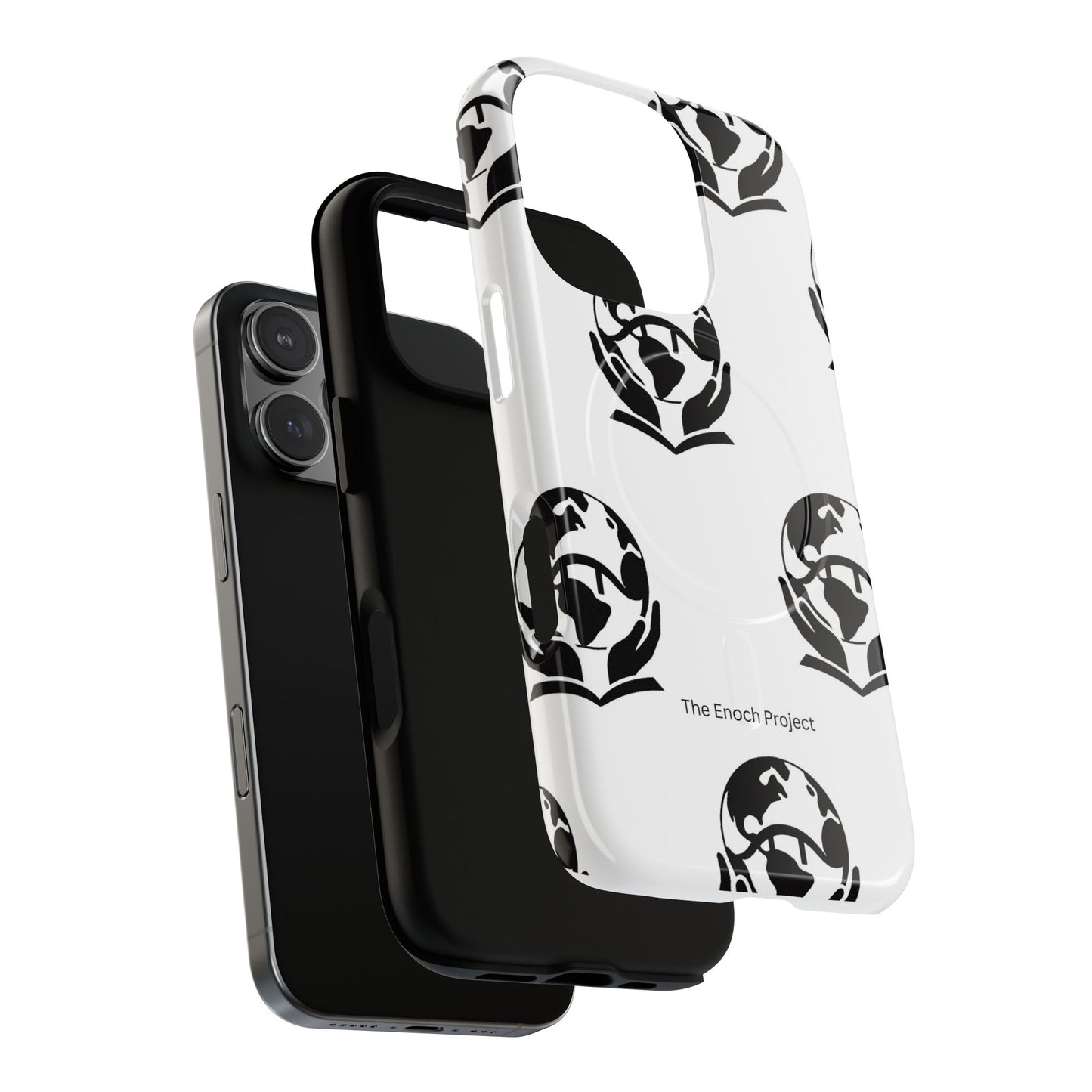 Tough Magnetic Phone Case — The Enoch Project Black Globe Logo