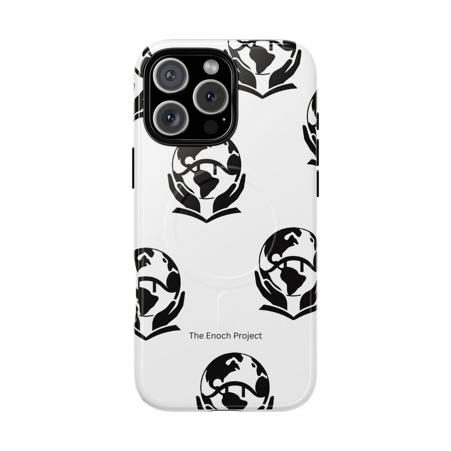 Tough Magnetic Phone Case — The Enoch Project Black Globe Logo