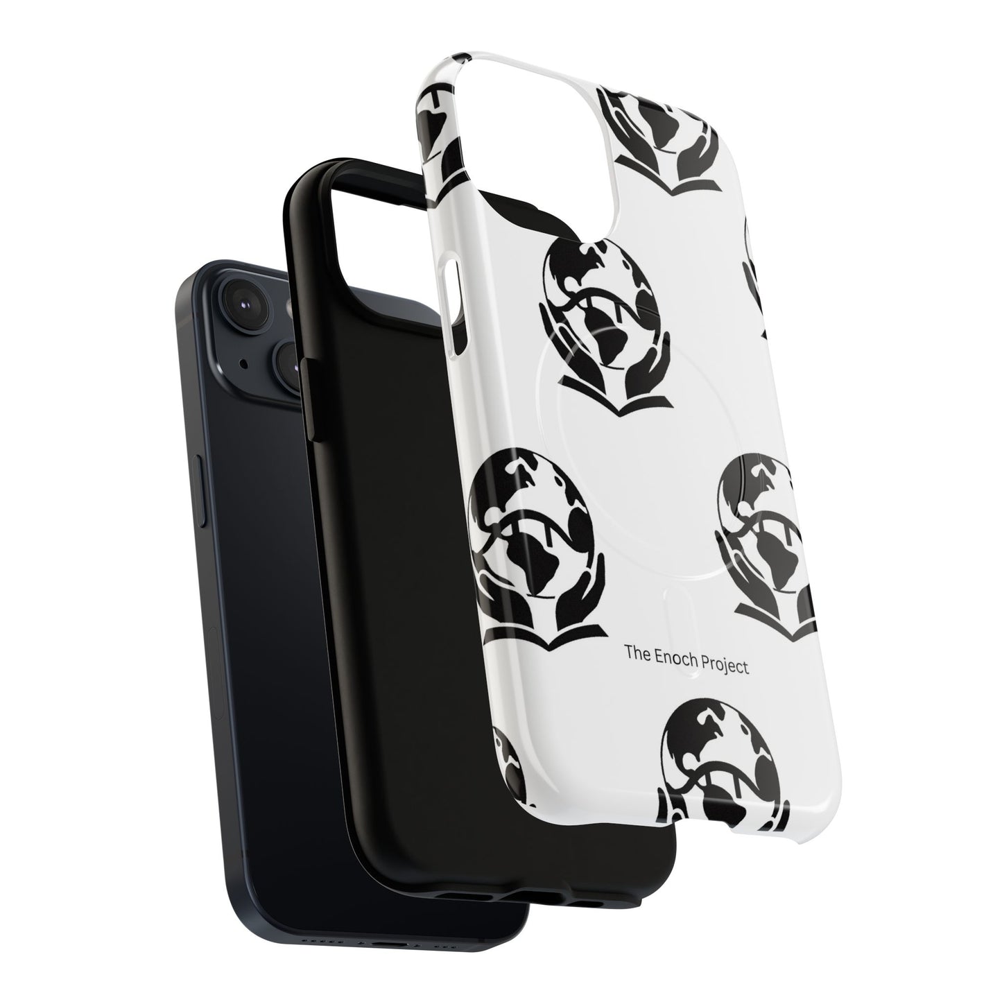 Tough Magnetic Phone Case — The Enoch Project Black Globe Logo