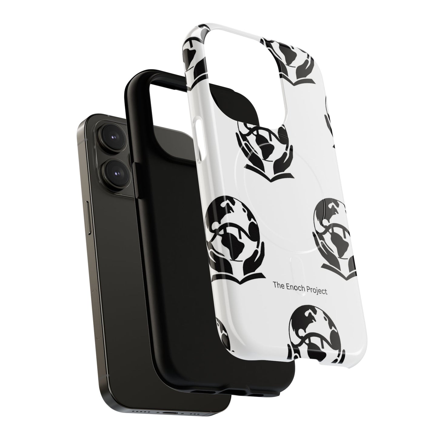 Tough Magnetic Phone Case — The Enoch Project Black Globe Logo