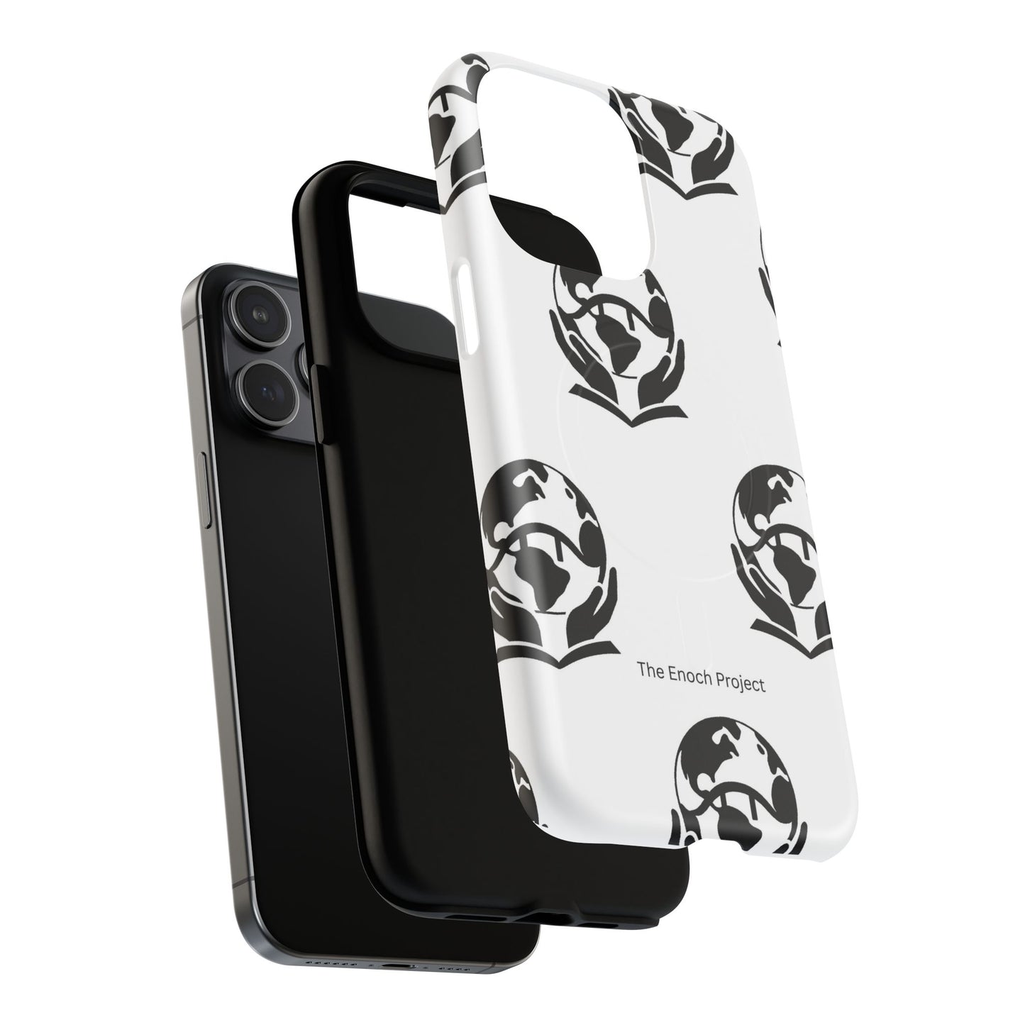 Tough Magnetic Phone Case — The Enoch Project Black Globe Logo
