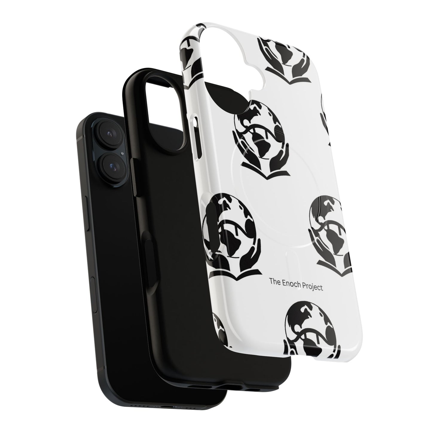 Tough Magnetic Phone Case — The Enoch Project Black Globe Logo